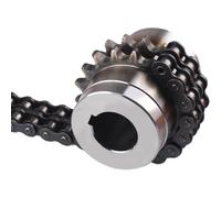 Sprocket Gear Chain Coupler KC4012 12/12.7/14/15/16/17/18/19/20/22mm Coupling Roller 1Pcs(12x22)