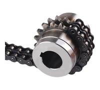 Sprocket Gear Chain Coupler KC4014 12/12.7/14/15/16/17/18/19/20/22/24/25.4/28mm Coupling Roller 1Pcs(21x21)