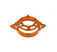 Sprocket Guards Motorcycle Universal Radiator Fan Shell Frame CNC Protection Bracket Cover Fit For Honda Brake Pad Shield(Orange)