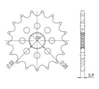 Sprocket P520 - Z13 (DIS.61201)