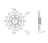 Sprocket P520 - Z14 (DIS.00503)