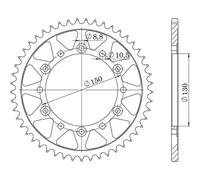 Sprocket Steel P520 - Z50 (DIS.10501)