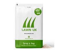 Sprogs & Dogs Ultra Hardwearing Grass Seed by Lawn UK - 4kg Up to 120sqm Coverage - Ultimate Tough Grass Seed for Family lawns - Fast Growing & Super
