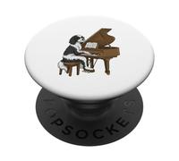 Sproodle Playing Piano Instrumentalist Funny Owner Family PopSockets Adhesive PopGrip