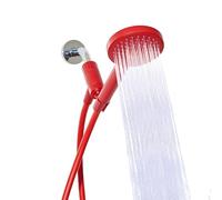 Sproos Handheld Shower Head High Pressure 3 Spray Functions Plus Pause Extra Long 70 Inch Hose Eco Friendly Materials Easy DIY Assembly High Pressure Performance Red