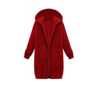 Sprotshit Women's Spring Modern Fleece Jacket with Hood Outdoor Hoodie Warm Pullover Cotton Hooded Sweatshirt Jacket Zip Tops Sweatshirt with Pockets Sprotshit Comfortable, Gy1, L