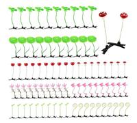 Sprout Clips, 80PCS Mixed Style Plastic Sprouts Clips, Funny Cute Butterfly Plants Mushroom Hair Clip, Little Girl Hair Accessories for Women, Girls, Kids, Party..