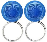 Sprout Sieve Lids Mason Jar Fermentation Lids with Stainless Steel Cover for Wide Mouth Blue 2pcs Durable Nice