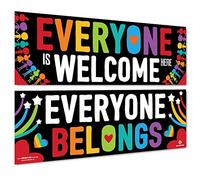 Sproutbrite Classroom Decorations - Welcome Banner and Poster for Teachers - Bulletin Board and Wall Decor for Pre School, Elementary and Middle School Themes