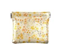 Sprouting Yellow Flowers Women's PU Leather Coin Purse Waterproof Cash Coin Purse for Men Women Travel