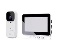 SproutSage X7 Smart Video Doorbell for Home Use with Display Screen, Wireless Intercom, and High-Definition Video Surveillance