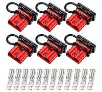 sprtountpao 6 Sets 6-10 Gauge Quick Connector 50A 12-36V Quick Disconnect Wire Harness Plug Kit Quick Plug A