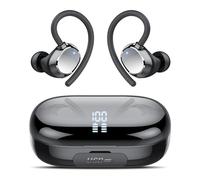 sprtoybat 2025 NEW Bluetooth 5.3 Headphones 128H Playtime with LED Display Powerful Bass Over Ear Earphones with Earhooks IP7 Waterproof for Workout/Running/Gym