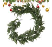 Spruce Garland | Artificial Spruce Garland | Spruce Christmas Garland | Realistic Cedar Christmas Garland for Mantle | 1.9m/6.23 Ft Evergreen Winter Pine Garland Christmas Greenery Garland for Home