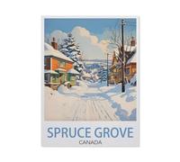 Spruce Grove Canada ski，Paper Jigsaw Puzzle 1000 Pieces Adult Toys Decompression Game（26x38CM）-AW37