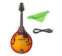 Spruce Wood 8-string Electro-acoustic Mandolin Instrument With Strings And Cables Mandolin for Student