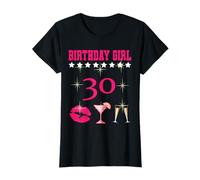 Spruch Top Birthday Girl Prosecco Cocktail 30 Jahre alt 1995 T-Shirt