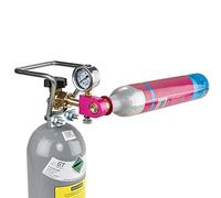 SPRUDELUX® CO2 transfer adapter for water carbonator Duo Quick Connect QC, Art and Terra. Adapter for transferring the CO2 gas from large bottles 2, 6 or 10 kg into the new Quick Connect CO2 cylinders