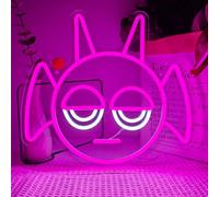 Sprunki Durple Neon Sign LED Gaming Light for Sprunki Fans Sleepy Cute Light for Man Cave Game Room Wall Decor USB Powered Dimmable Wall Hanging Sign