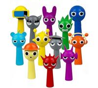Sprunki Figures, 12Pcs Colourful Cartoon Figures for Kids and Adults, Sprunkies for Boys Girls PVC Action Anime Model Sculpture Decorative, A Collectible Gifts Horror Games Sculpture for Fans Friends