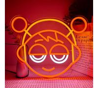 Sprunki Oren Neon Sign LED Gaming Light for Sprunki Fans Dreamy Cute Light for Man Cave Game Room Wall Decor USB Powered Dimmable Wall Hanging Sign
