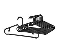 SPRUTTIG Hanger Anti Slip Black Trouser Skirt & Shirt Hangers Lightweight Durable 10 Pack