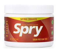 Spry Xylitol Gum, Natural Cinnamon, 100 Count - Great Tasting Natural Chewing Gum That is Aspartame-Free, Promotes Oral Health, and Fights Bad Breath