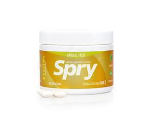 Spry Fresh Natural Xylitol Chewing Gum Dental Defense System - Aspartame-Free, Sugar-Free, Non-GMO, Gluten-Free (Fresh Fruit, 100 Count - Pack of 1)