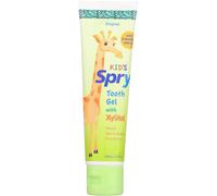 Spry Natural Kids Xylitol Tooth Gel, Original 60 ml (Pack of 1) | Fluoride Free Xylitol Toothpaste for Baby, Toddler and Kids Age 3 Months and Up, Support Development of Emerging Teeth