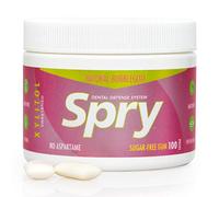 Spry Natural Xylitol Chewing Gum - Bubble Gum, 100 Count - Pack of 1 | Aspartame-Free, Sugar-Free, Vegan, Non-GMO, Gluten-Free for Cavities, Bad Breath Freshening, Dry Mouth, Dental Defense System