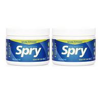Spry Natural Xylitol Chewing Gum - Peppermint, 100 Count - Pack of 2 | Aspartame-Free, Sugar-Free, Vegan, Non-GMO, Gluten-Free for Cavities, Bad Breath Freshening, Dry Mouth, Dental Defense System