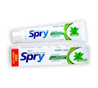 Spry Xylitol Toothpaste, Fluoride-Free, Natural Spearmint, Anti-Plaque and Tartar Control, 5 oz