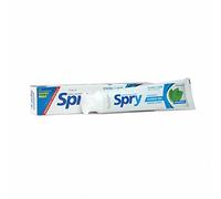 Spry Natural Xylitol Toothpaste 5oz for Adults and Kids - Fluoride Free, Gentle for Sensitive Teeth Whitening and Remineralizing, Breath Freshening, Mouth Moisturizing, Peppermint (Pack of 6)