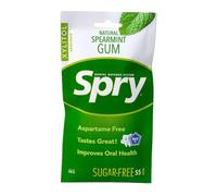 Spry On The Go Fresh Natural Xylitol Chewing Gum Dental Defense System - Aspartame-Free, Sugar-Free, Non-GMO (Spearmint, 55 Count - Pack of 1)