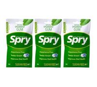 Spry On The Go Xylitol Chewing Gum - Spearmint, 55 Count - Pack of 3