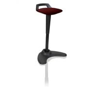 dynamic Sit-Stand Stool with Adjustable Seat Spry Ginseng Chilli, Black