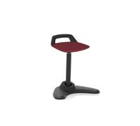 dynamic Sit-Stand Stool with Adjustable Seat Spry Ginseng Chilli, Black