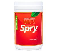 Spry Xylitol Breath Mints Sugar Free, Cinnamon, 1200 Count - Pack of 1 | Natural, Non-GMO, Gluten-Free for Cavities, Bad Breath Freshening, Dry Mouth, Promote Oral Health, Increase Saliva Production