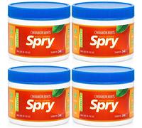 Spry Xylitol Breath Mints Sugar Free, Cinnamon, 240 Count - Pack of 4 | Natural, Non-GMO, Gluten-Free for Cavities, Bad Breath Freshening, Dry Mouth, Promote Oral Health, Increase Saliva Production