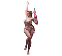 Spryaut 1/12 Scale Realistic Figure Collection, Swimsuit Bikini Ladies, Unpainted Resin Kit, Model (Height Approx. 3.9 inches (100 mm)
