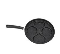 Spryflower 4 - Cup Egg Frying Pan, Iron Breakfast Cooker Pan with Non - Stick Coating for Pancakes, Bacon, Burgers and Fried Eggs, Even Heating Cast Iron Style Pan for Family