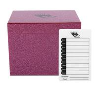 Spryflower Acrylic Eyelash Storage Box 10 Layers, Eyelash Storage Box for False Lashes Display & Organization, Pink Makeup Organizer with 10 Removable Boards for Eyelash Salons and