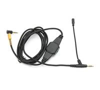 Spryflower Boom Mic Cable with Microphone and Volume Control, Headset Audio Cord, 3.5mm Detachable Microphone Cable for V - MODA MSR7 H6, Braided Oxygen - Free Copper Wire with Gold - Plated