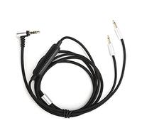 Spryflower HD202 HD497 HD447 HD212 Pro EH250 EH350 Replacement Headphone Cable, 20 - Core OFC Copper Audio Cord with In - Line Volume & Mic Control, 3.5mm to 2.5mm, 1.2m Black Brai