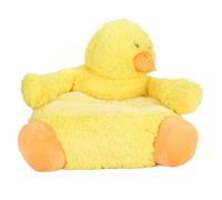Spryflower Plush Duck seating Cushion, Soft Floor Seating Chair with Backrest, Cute Cartoon Animal, Washable PP Cotton Pad for Bedroom Balcony, Yellow Comfortable Chair