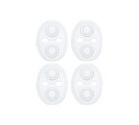 spshi Car Door Lock Cover for Hyundai Genesis 2008-2016 BH Protection Silicone Thickened 3-Layer Shock Absorption Noise Reduction Rustproof Interior Decoration Accessories 4 Pack,A-White