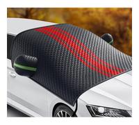 spshi Heavy-Duty Windscreen Cover for Volvo EX30 2023 2024 2025, Multi-season Ice & Snow Shield, UV Sun Protection with Anti-Frost Design, Durable & Secure Fit,Red-normal