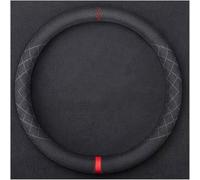 spshi Suede Style Steering Wheel Cover for JAGUAR I-PACE 2018-2023 2024 2025, Anti-Slip Soft Touch Car Wheel Protector, Sporty Racing Design with Marker, Breathable Grip,B-O