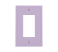 Spshian Lavender Purple Outlet Covers Decorator Single Rocker Light Switch Covers Decorative 1 Gang Gfci Wall Plate Cover Electrical Receptacle Switch Plate Cover Plug Faceplate for Kitchen Decor