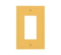 Spshian Mustard Yellow Outlet Covers Decorator Single Rocker Light Switch Covers Decorative 1 Gang Gfci Wall Plate Cover Electrical Receptacle Switch Plate Cover Plug Faceplate for Kitchen Decor